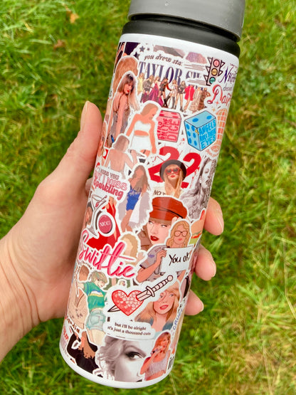 TS inspired stickers 750ml water bottle