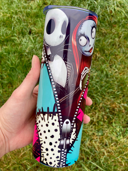 NBC Jack & Sally skinny tumbler