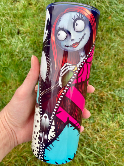 NBC Jack & Sally skinny tumbler