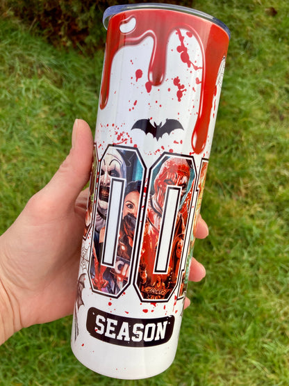 Horror Villain Terrifier skinny tumbler