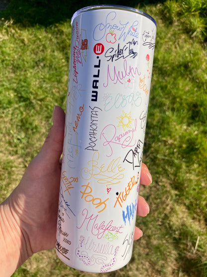 Castle Autographs 24oz skinny tumbler