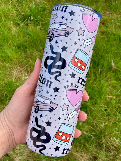 TS Reputation inspired skinny tumbler