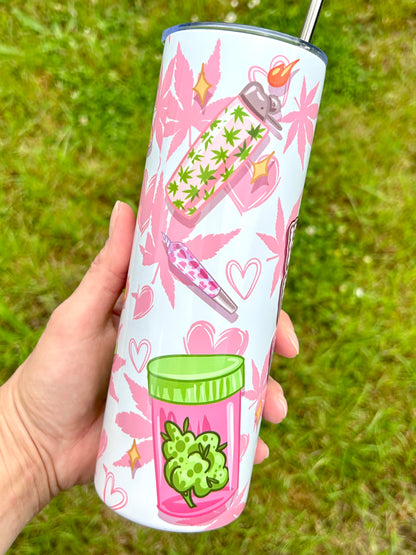 Puff Puff Pass 24oz skinny tumbler