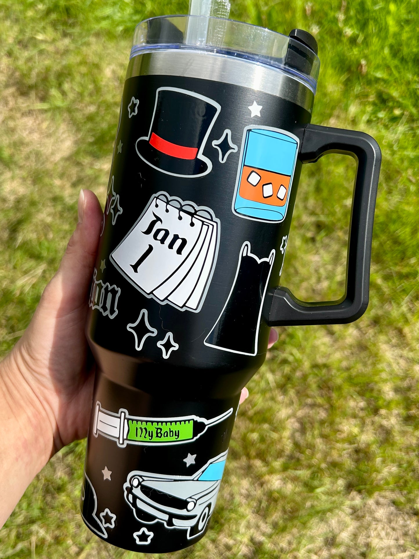 Reputation inspired - Black 40oz tumbler