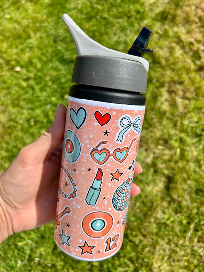 TS Showgirl inspired water bottle orange