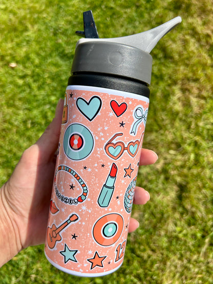 TS Showgirl inspired water bottle orange