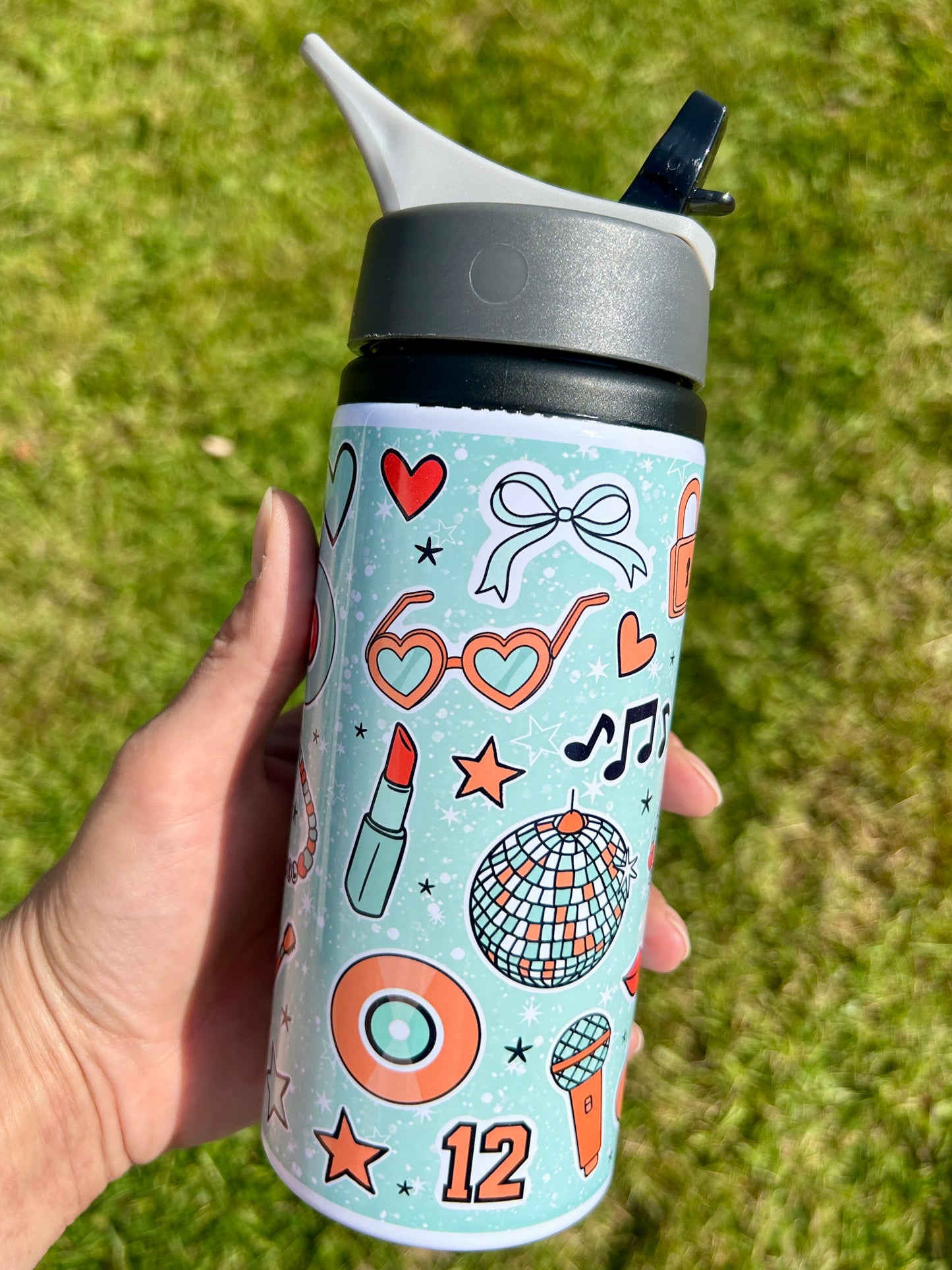 TS Showgirl inspired water bottle mint