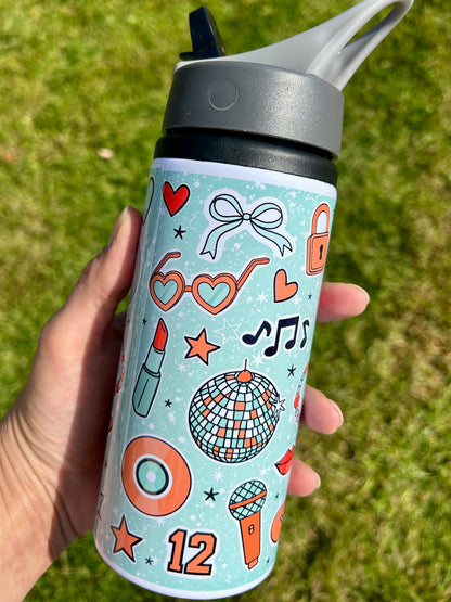 TS Showgirl inspired water bottle mint