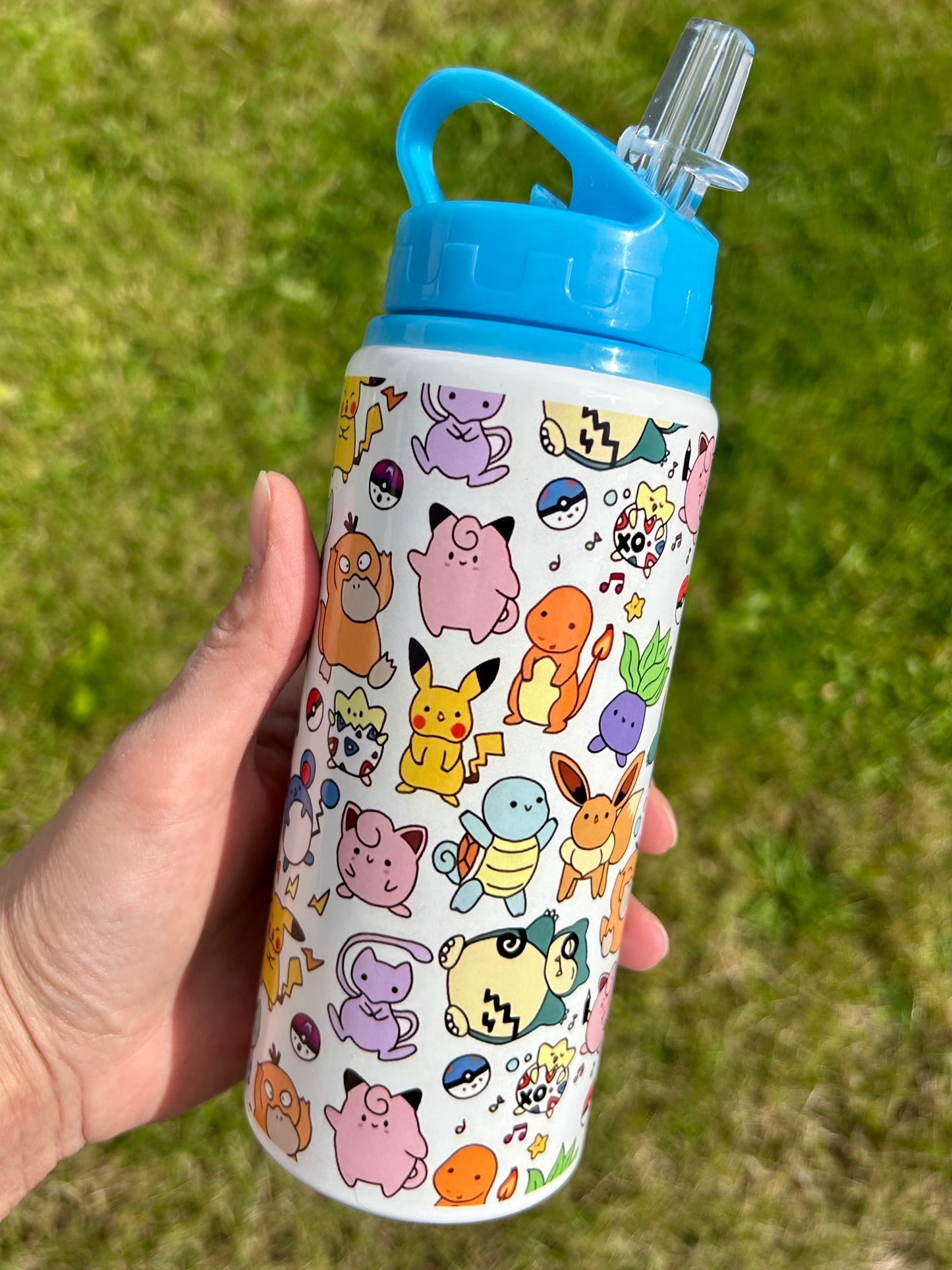 Pokemon 600ml blue water bottle