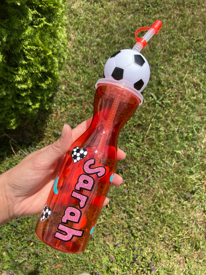 Personalised kids animal water bottle