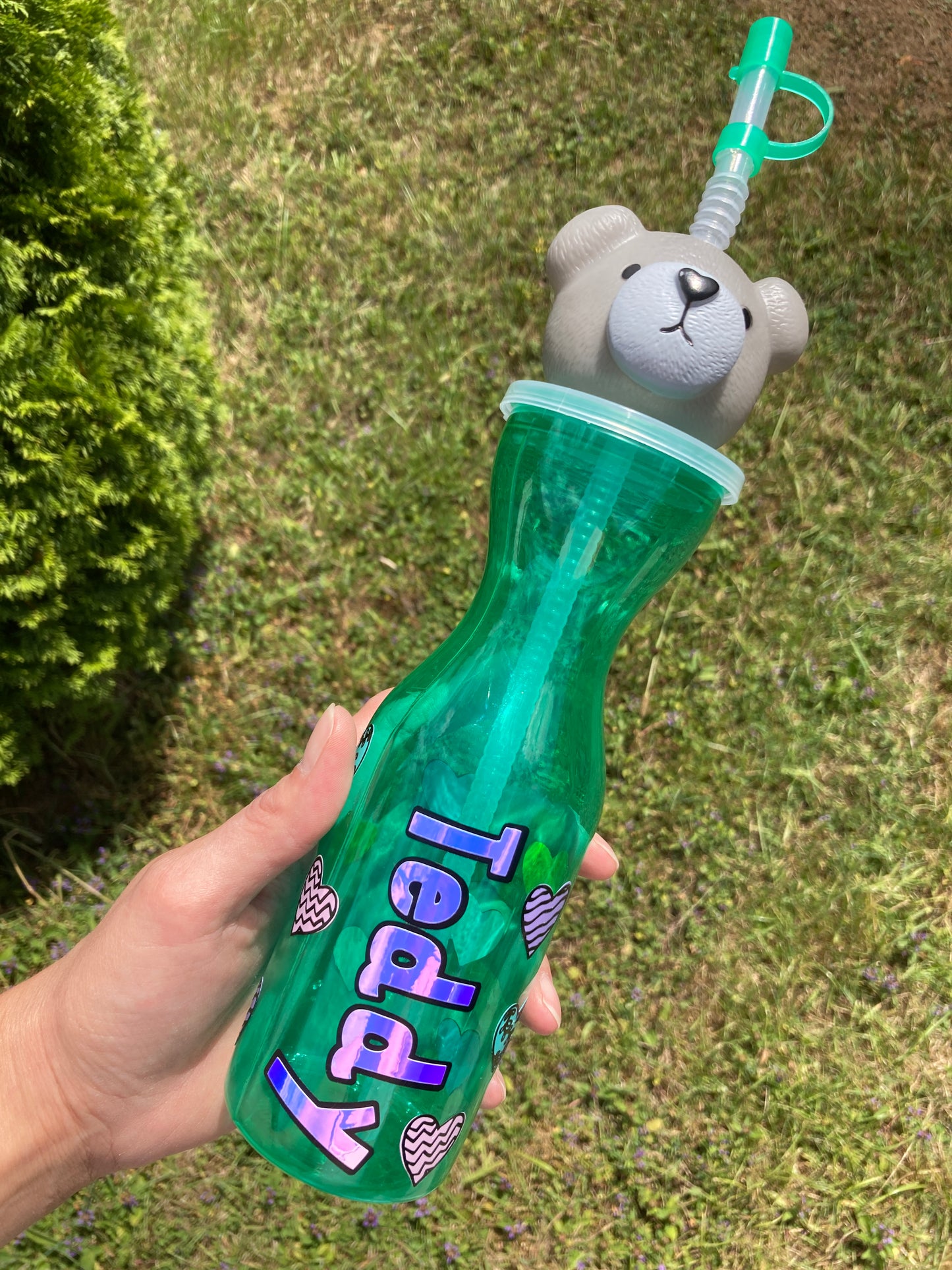Personalised kids animal water bottle
