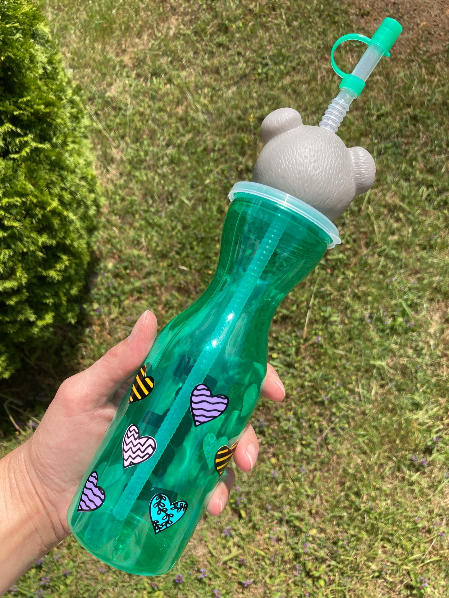 Personalised kids animal water bottle