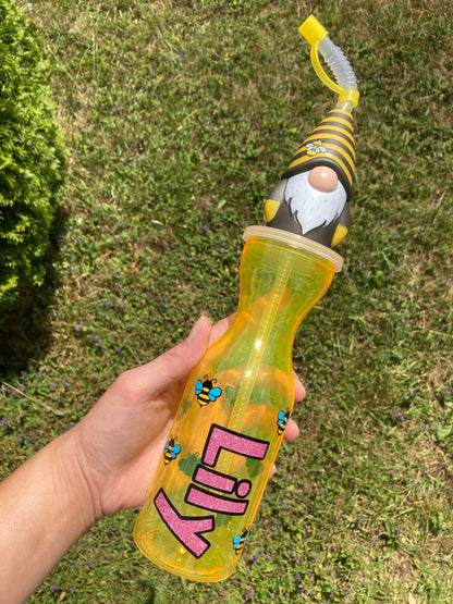 Personalised kids animal water bottle