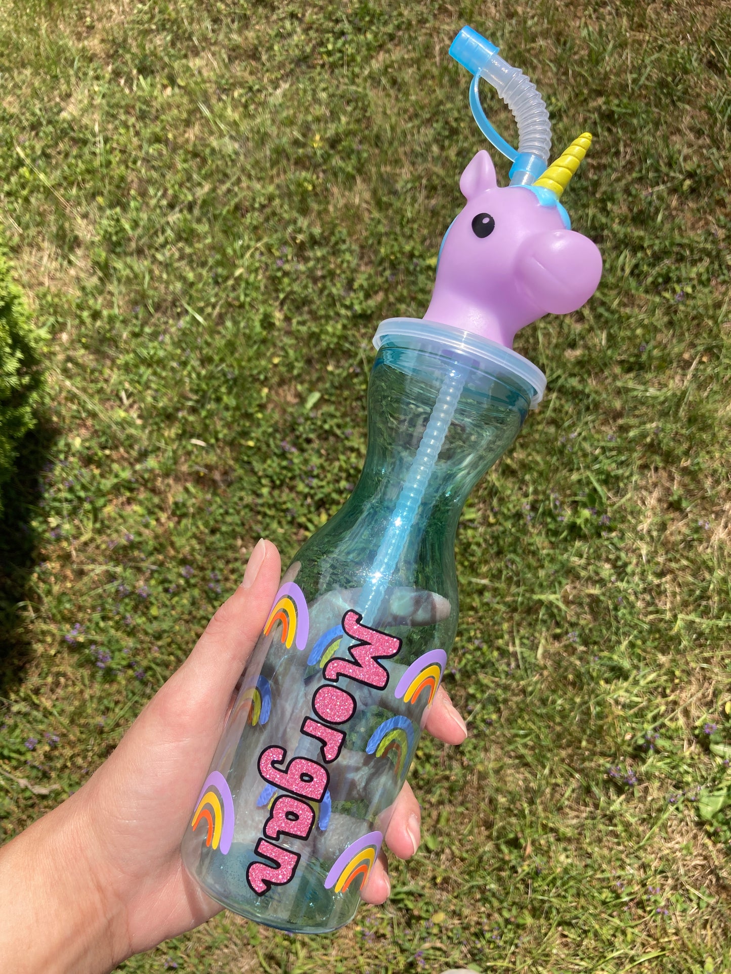 Personalised kids animal water bottle