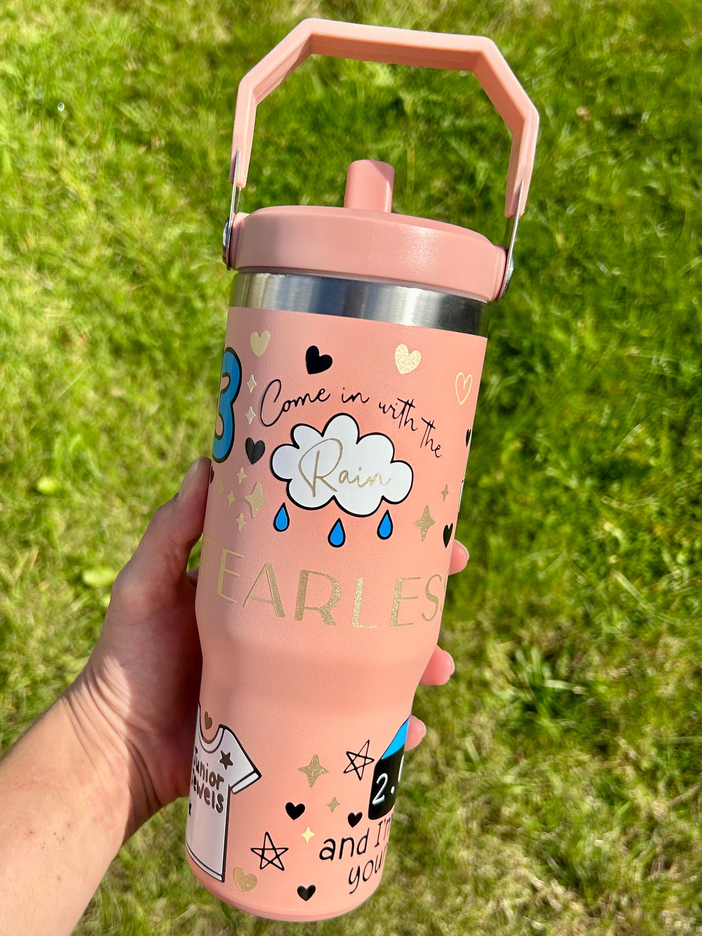 Fearless inspired - Peach - 30oz tumbler