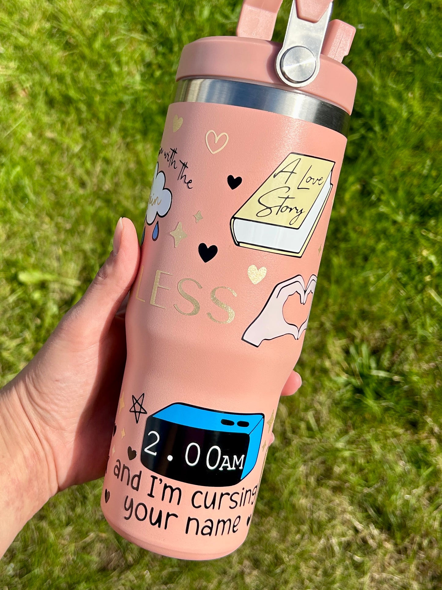 Fearless inspired - Peach - 30oz tumbler