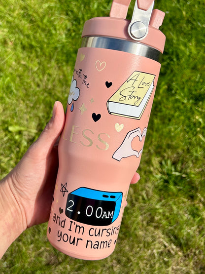 Fearless inspired - Peach - 30oz tumbler