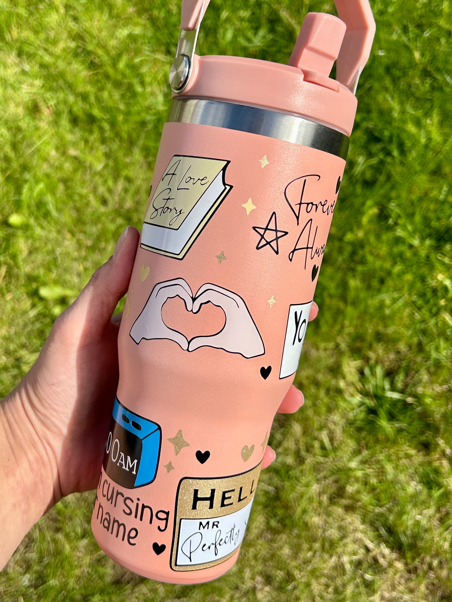 Fearless inspired - Peach - 30oz tumbler