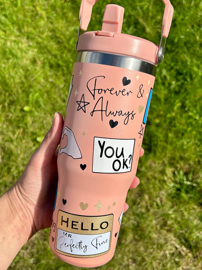 Fearless inspired - Peach - 30oz tumbler