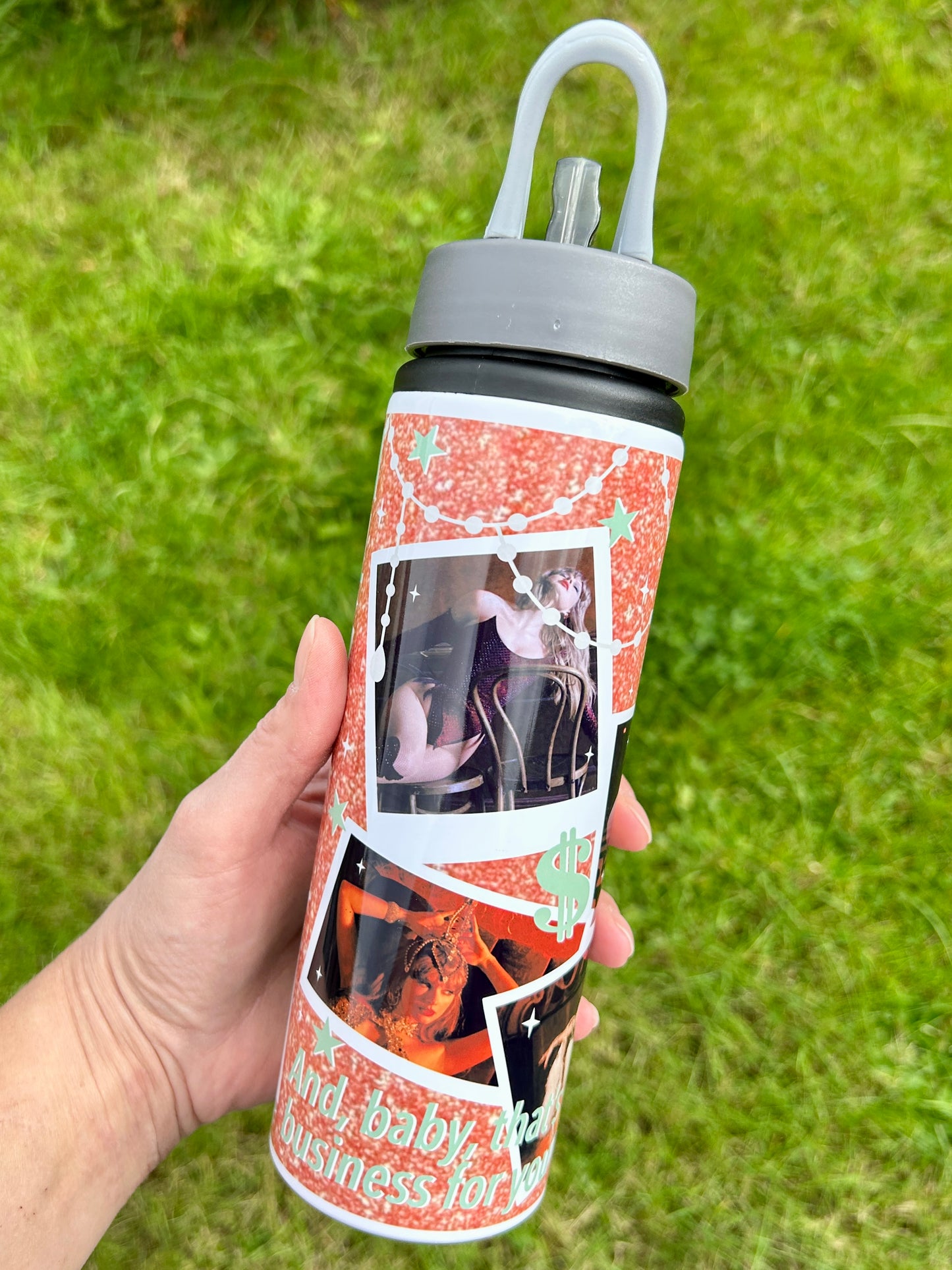 TS Showgirl album inspired 750ml water bottle