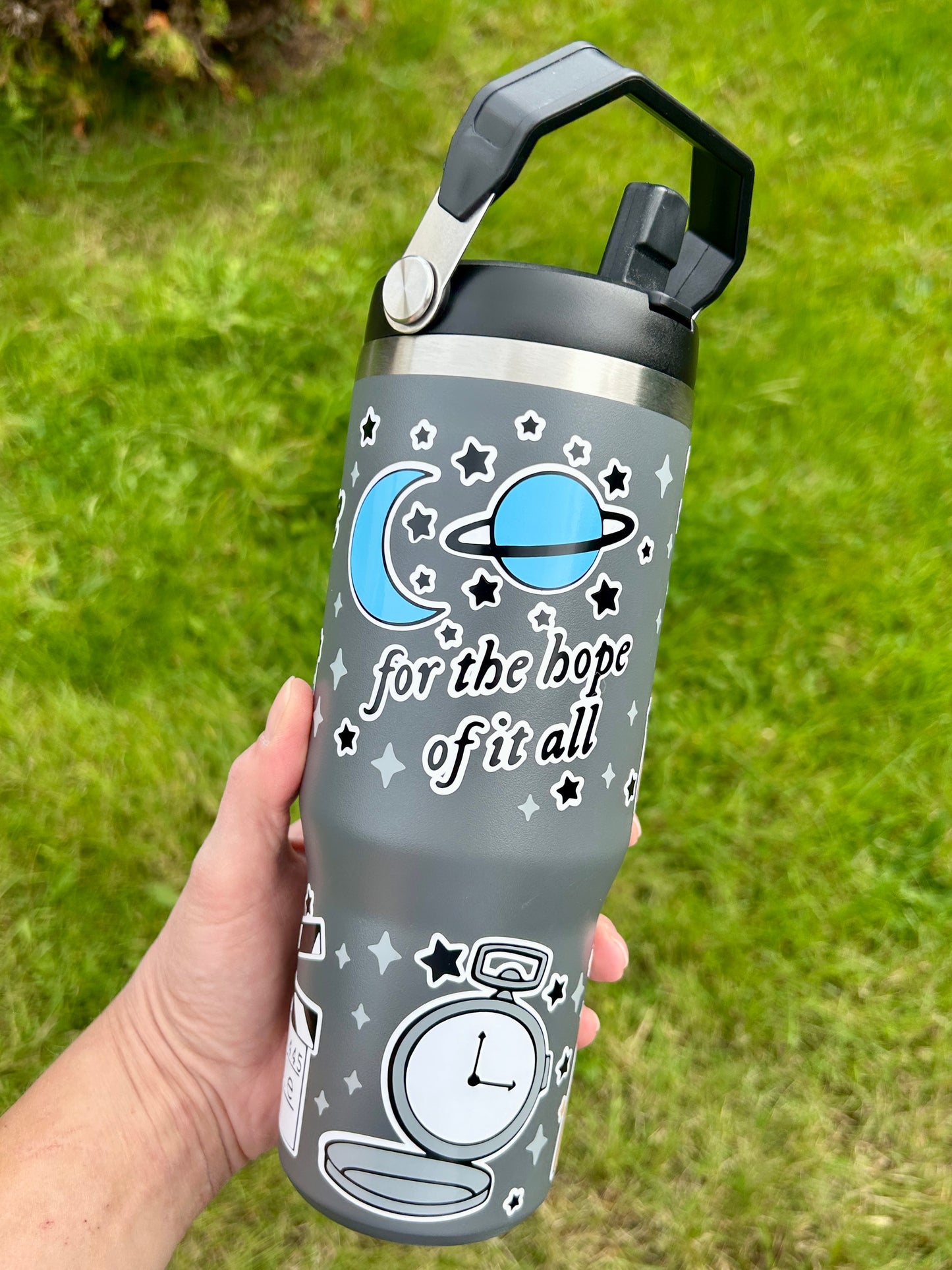 Folklore inspired - Dark grey - 30oz tumbler