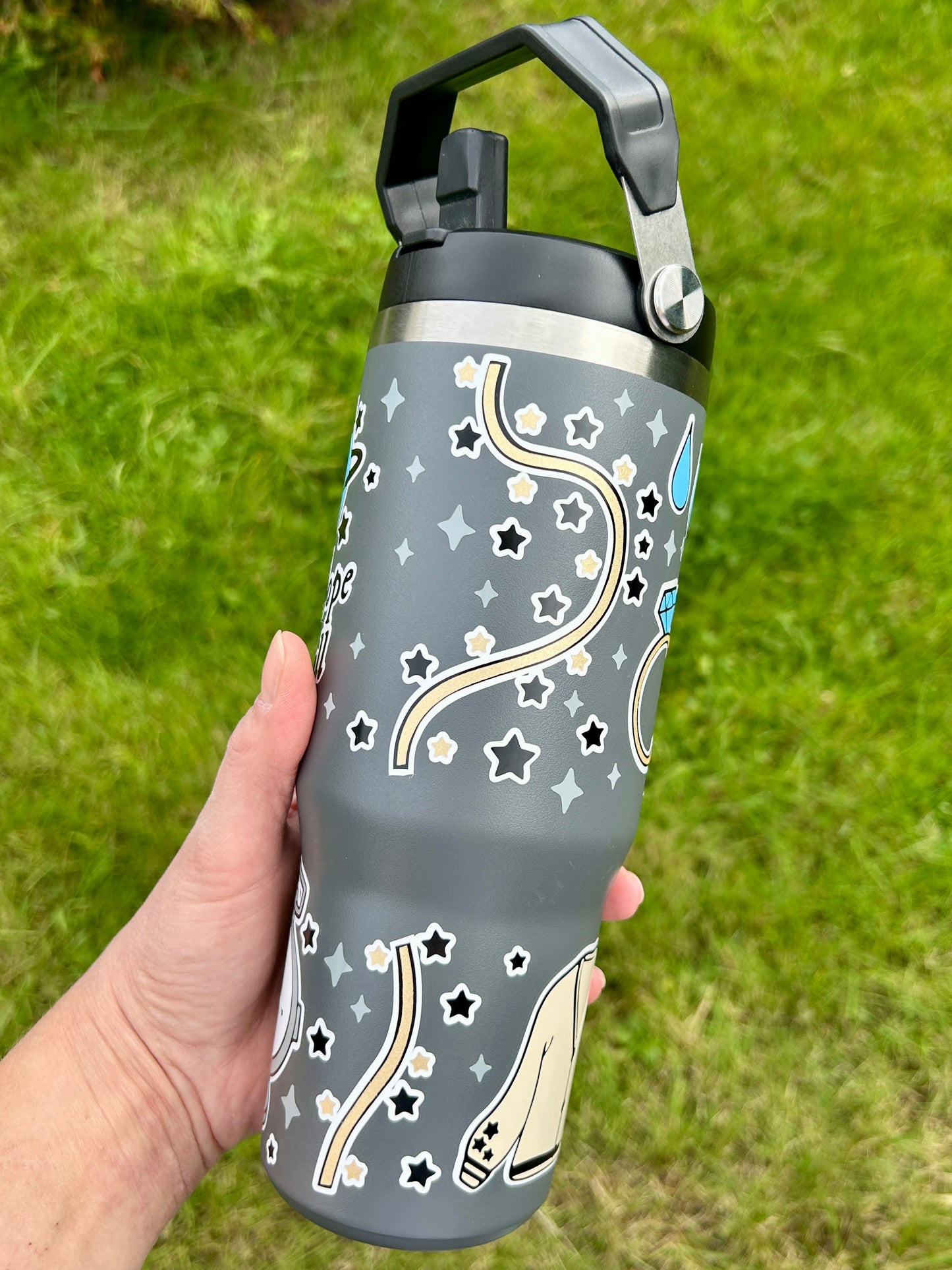 Folklore inspired - Dark grey - 30oz tumbler