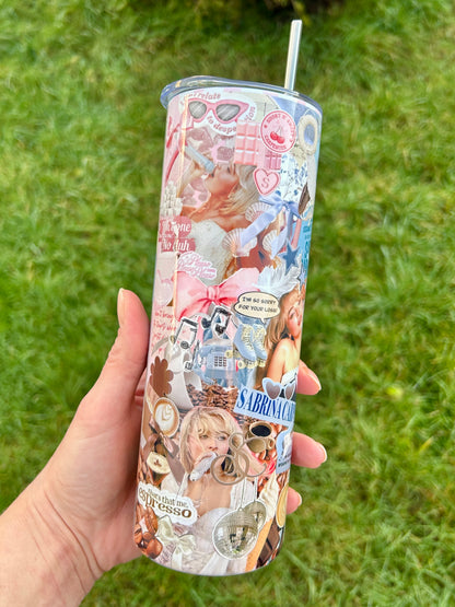 SC inspired skinny tumbler Espresso blue