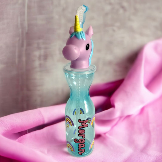 Personalised kids animal water bottle