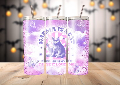 TS Karma Cat inspired skinny tumbler