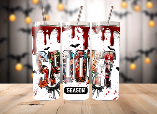 Horror Villain Terrifier skinny tumbler
