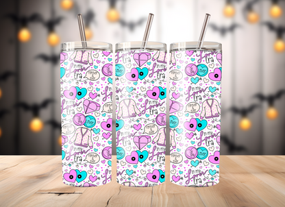 TS Lover Vinyl inspired skinny tumbler