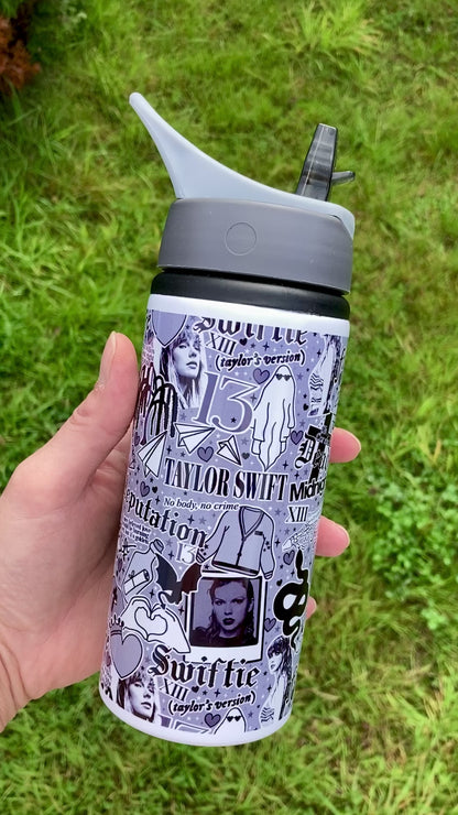 TS B&W albums inspired water bottle 600ml
