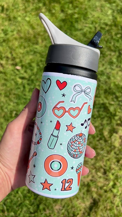 TS Showgirl inspired water bottle mint