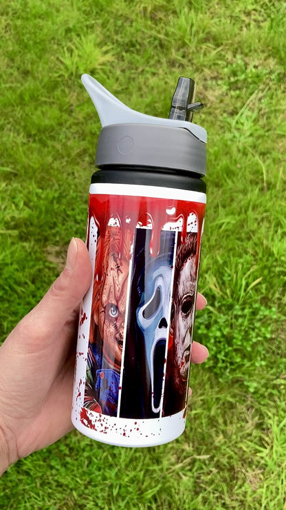 Horror movie villains - water bottle 600ml