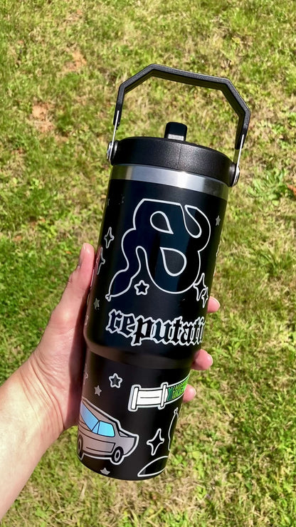 Reputation inspired - Black 30oz tumbler