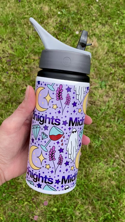 TS Midnights lyrics inspired water bottle