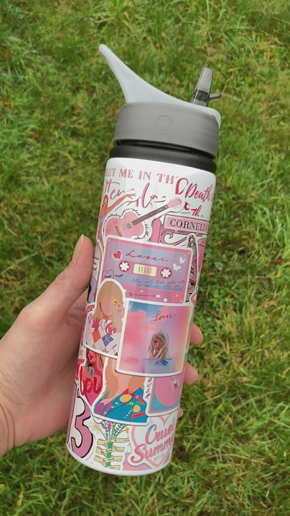 TS inspired Lover stickers 750ml water bottle