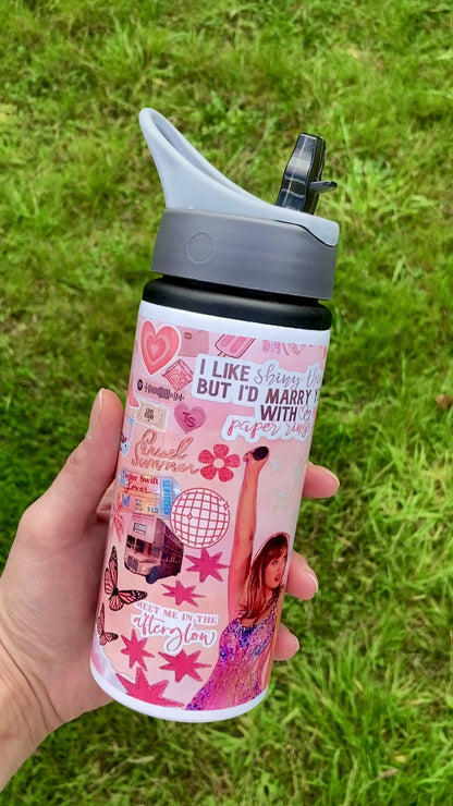 TS Lover lyrics inspired water bottle