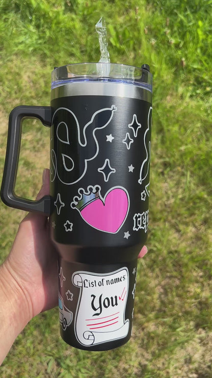 Reputation inspired - Black 40oz tumbler