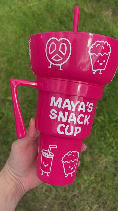 Personalised 2 in 1 Snack cup