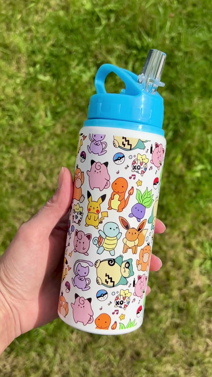 Pokemon 600ml blue water bottle
