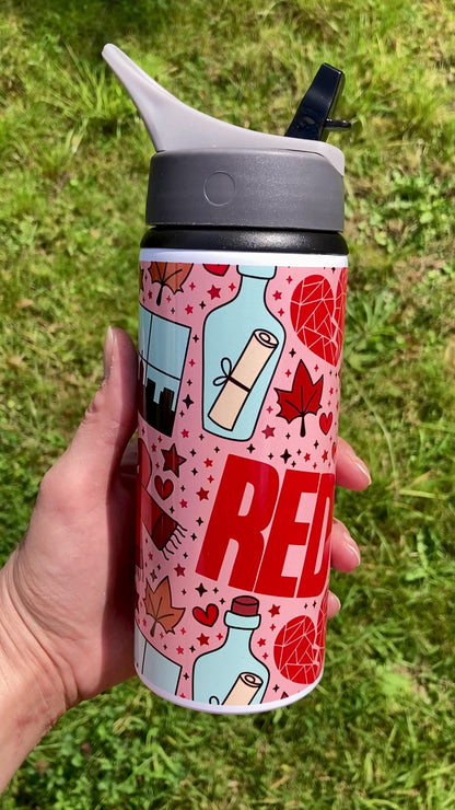 TS Red lyrics inspired water bottle