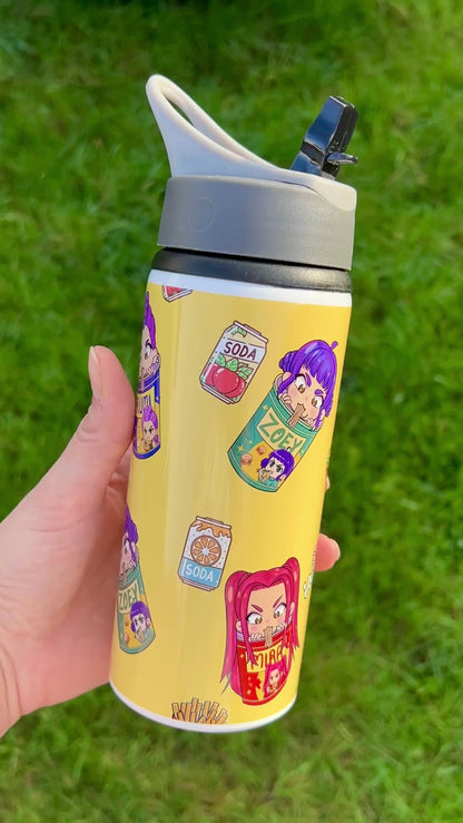 2NDS Yellow Ramen 600ml water bottle