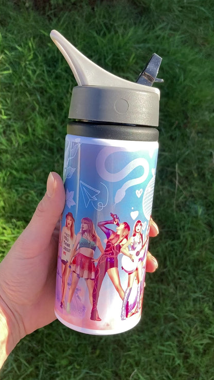 TS Blue Eras outfits water bottle 600ml