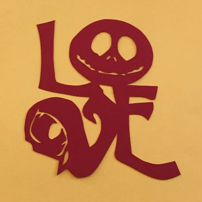 Nightmare Before Christmas - LOVE - Floating paper cut