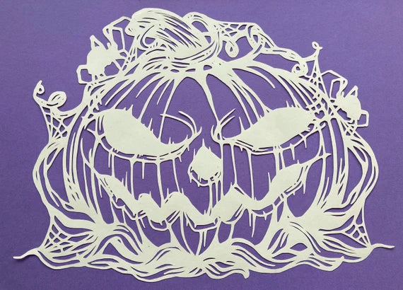Halloween pumpkin - A4 paper cut